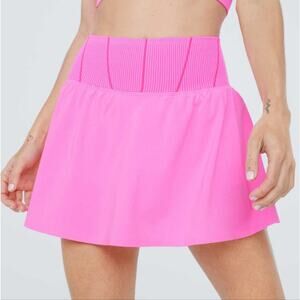 NWT OFFLINE By Aerie Seamless Corset Skort Neon Pink Size XS